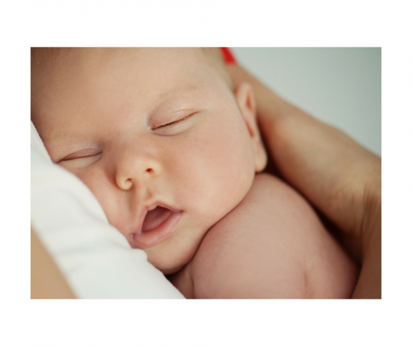 Sleeping Baby with Open Mouth Posture OroFacialTX